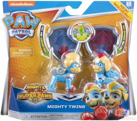 Figurki Mighty Pups Świecące bliźniaki Psi Patrol [FIGURKA]