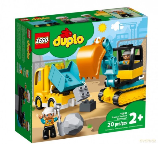 LEGO DUPLO Ciężarówka i koparka gąsienicowa [KLOCKI]