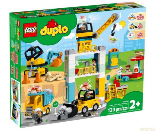 LEGO DUPLO Żuraw wieżowy i budowa [KLOCKI]