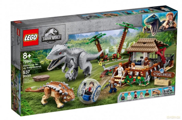 LEGO Jurassic World Indominus Rex kontra ankylozaur [KLOCKI]