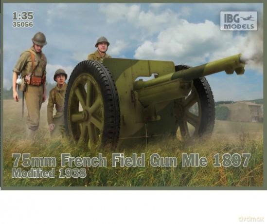 Model do sklejania Armata 75mm Field Gun wz.1897 z figurkami