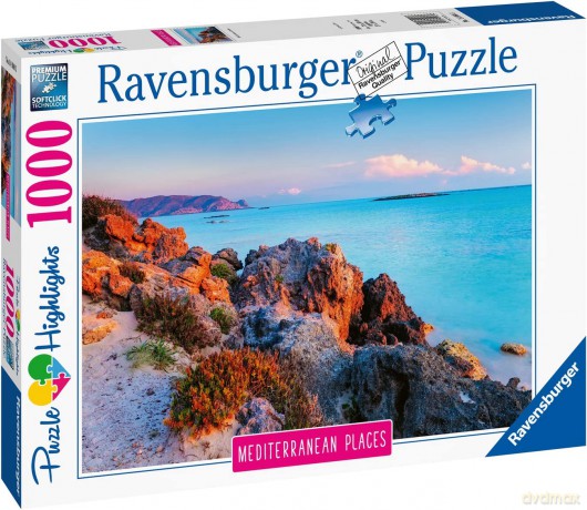 RAVENSBURGER 1000 el. Śródziemnomorska Grecja [PUZZLE]