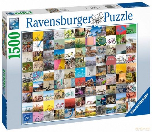 RAVENSBURGER 1500 el. 99 Rowerów [PUZZLE]