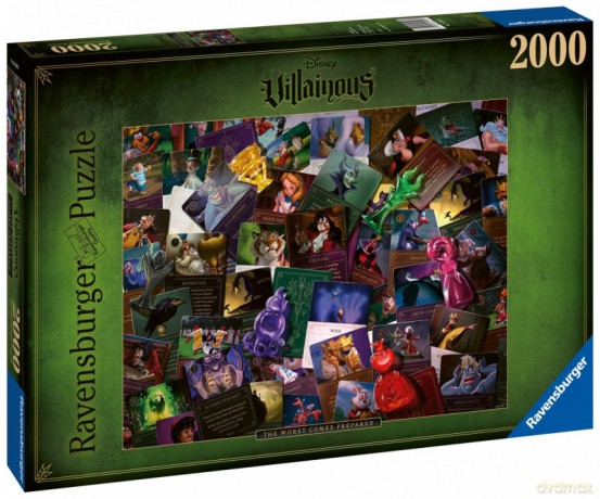RAVENSBURGER 2000 el. Disney czarne charaktery [PUZZLE]