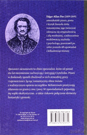 Opowieści niesamowite - Allan Poe Edgar [KSIĄŻKA]