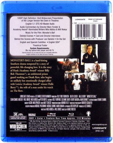 Monster's Ball (Czekając na wyrok) [Blu-Ray]