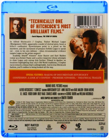 I Confess (Wyznaję) [Blu-Ray]