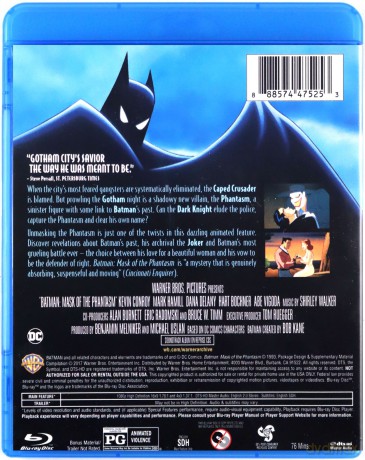 Batman: Mask of the Phantasm (Batman: Maska Batmana) [Blu-Ray]