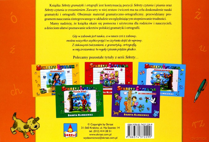 Sekrety gramatyki i ortografii - Danuta Klimkiewicz [KSIĄŻKA]