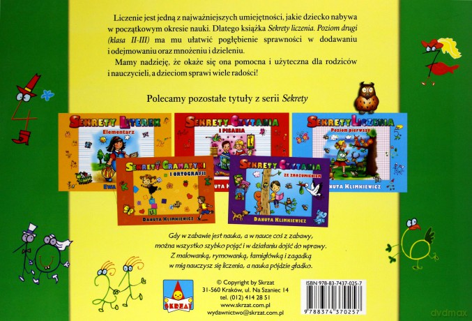 Sekrety liczenia poziom drugi - Danuta Klimkiewicz [KSIĄŻKA]