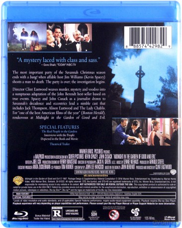 Midnight in the Garden of Good and Evil (Północ w ogrodzie dobra i zła) [Blu-Ray]