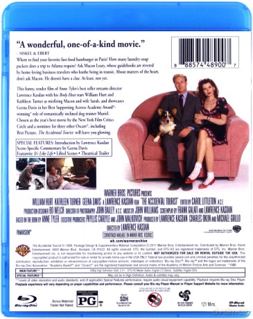 The Accidental Tourist (Przypadkowy turysta) [Blu-Ray]