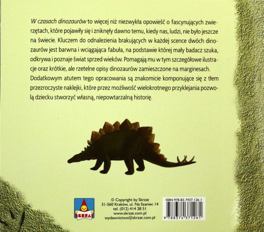 W czasach dinozaurów naklejki - Elżbieta Lekan [KSIĄŻKA]