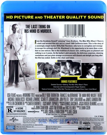 The Man Who Wasn't There (Człowiek, którego nie było) [Blu-Ray]