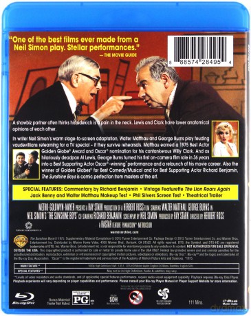 The Sunshine Boys (Promienni chłopcy) [Blu-Ray]