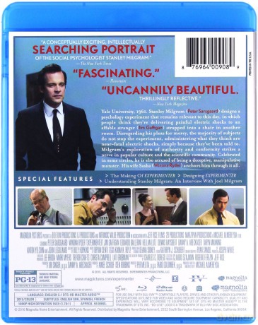 Experimenter (Eksperymentator) [Blu-Ray]