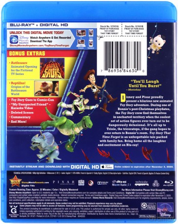 Toy Story that Time Forgot (Toy Story: Prehistoria) [Blu-Ray]
