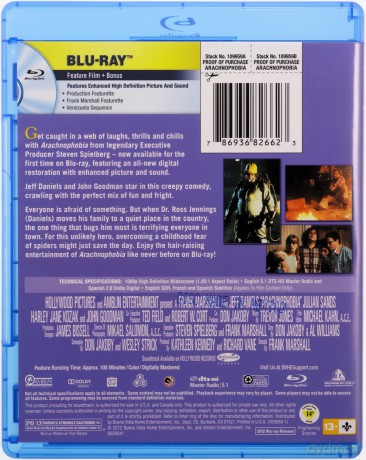 Arachnophobia (Arachnofobia) [Blu-Ray]