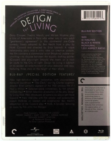 Design for Living (Sztuka życia) [Blu-Ray]
