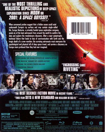 Europa Report (Raport z Europy) [Blu-Ray]