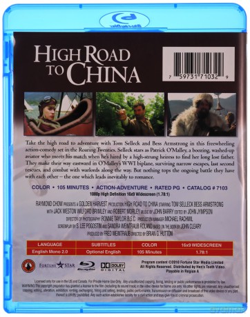 High Road to China (Podniebna droga do Chin) [Blu-Ray]