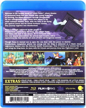 Little Nemo Adventures In Slumberland (Przygody małego Nemo w krainie snów) [Blu-Ray]