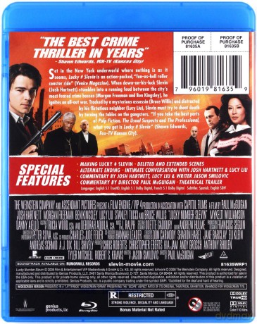 Lucky Number Slevin (Zabójczy numer) [Blu-Ray]