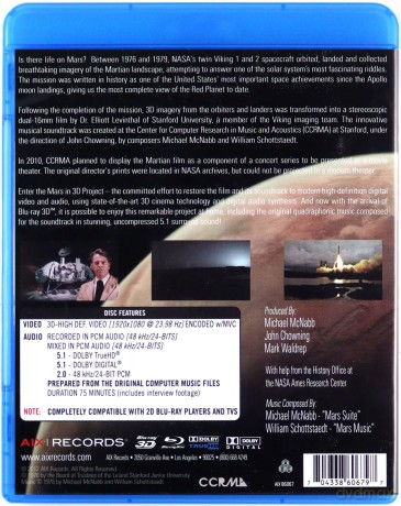 Mars in 3D: Images from The Viking Mission [Blu-Ray]