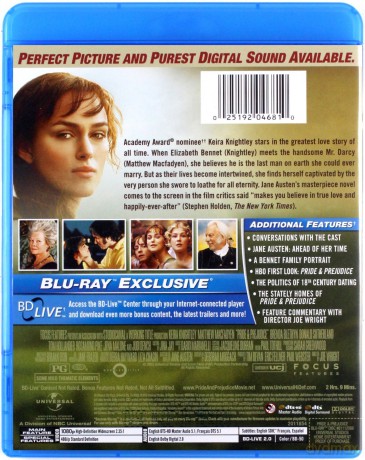 Pride & Prejudice (Duma i uprzedzenie) [Blu-Ray]