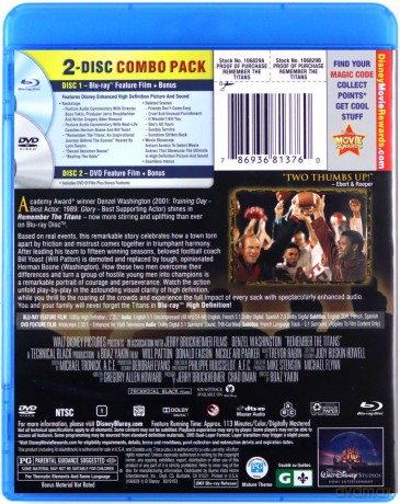 Remember the Titans (Tytani) [Blu-Ray]+[DVD]