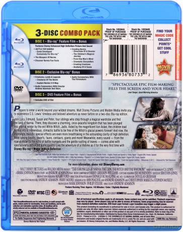 The Chronicles Of Narnia: The Lion, The Witch And The Wardrobe (Opowieści z Narnii: Lew, Czarownica i stara szafa) [2xBlu-Ray]+[DVD]