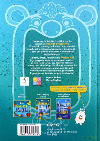 Bajki logopedyczne misia API (2-4 lat) - Agata Kalina, Maria Szyfter [KSIĄŻKA]