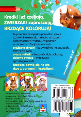 Brzdące kolorują zwierzaki w lesie - Zofia Zabrzeska [KSIĄŻKA]