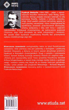 Niewczesne rozważania - Fryderyk Nietzsche [KSIĄŻKA]