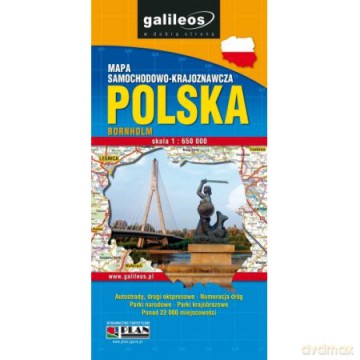 Polska mapa samochodowo krajoznawcza 1:650000