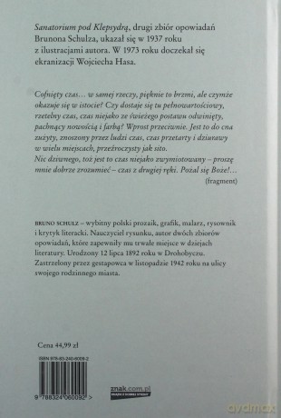 Sanatorium pod klepsydrą - Bruno Schulz [KSIĄŻKA]