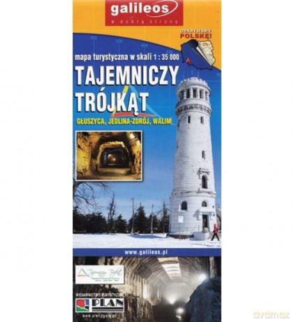 Tajemniczy trójkąt mata turystyczna 1:35000 Głuszyca Jedlina-Zdrój Walim