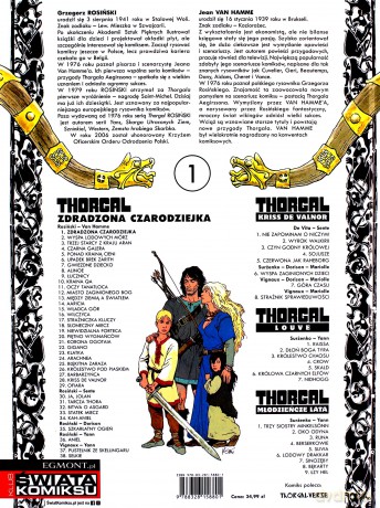 Thorgal (Tom 1) Zdradzona czarodziejka - Van Hamme Jean [KOMIKS]
