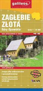 Zagłębie złota Góry Opawskie mapa 1:35000
