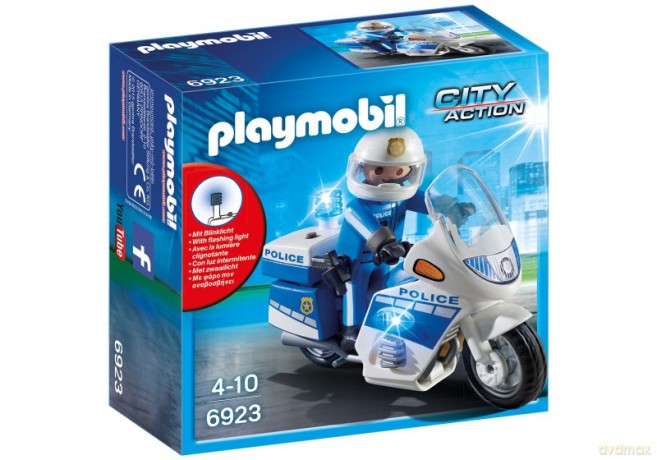Motor policyjny ze światłem LED 6923 [FIGURKA]
