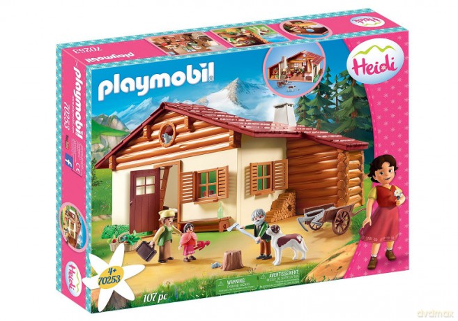Zestaw Figurek Heidi z dziadkiem w górskiej chatce [FIGURKA]