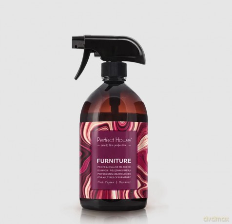 BARWA Perfect House Furniture Profesjonalne Mleczko do mycia i pielęgnacji mebli 450ml