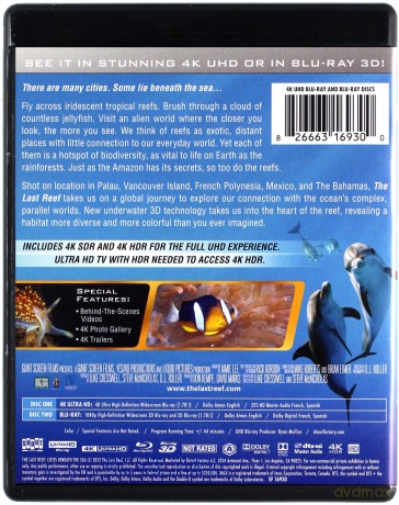 The Last Reef: Cities Beneath the Sea [Blu-Ray 4K]+[Blu-Ray 3D]
