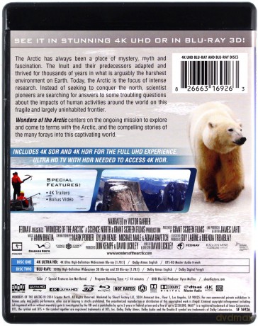 Wonders of the Arctic [Blu-Ray 4K]+[Blu-Ray 3D]