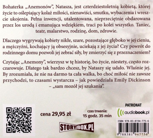 Anemony - Elżbieta Wojnarowska [AUDIOBOOK]