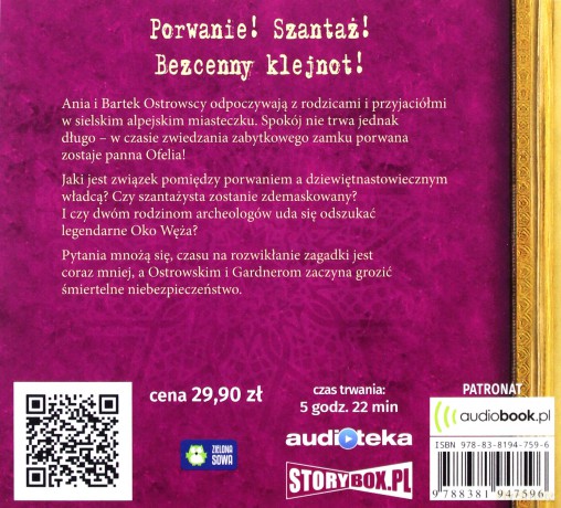 Kroniki Archeo, cz. 10. Oko węża - Agnieszka Stelmaszyk [AUDIOBOOK]