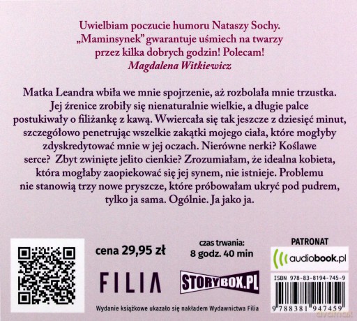 Maminsynek - Natasza Socha [AUDIOBOOK]