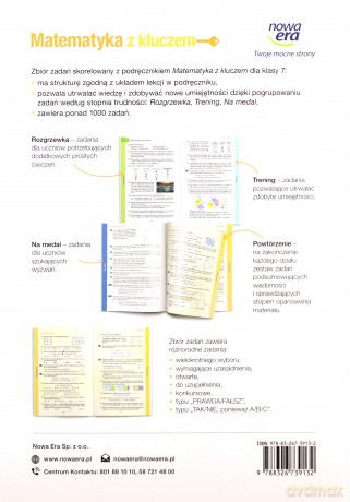 Matematyka z kluczem zbiór zadań dla klasy 7 szkoły podstawowej 67766 - Marcin Braun, Agnieszka Mańkowska, Małgorzata Paszyńska [KSIĄŻKA]