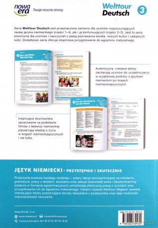 Nowe język niemiecki welttour deutsch 3 podręcznik liceum i technikum 72142 - Sylwia Mróz-Dwornikowska [KSIĄŻKA]