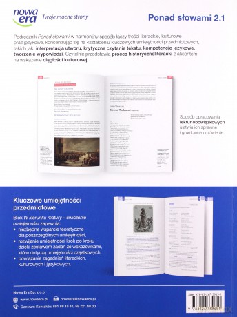 Nowe język polski era ponad słowami podręcznik klasa 2 część 1 liceum i technikum zakres podstawowy i rozszerzony 63332 [KSIĄŻKA]